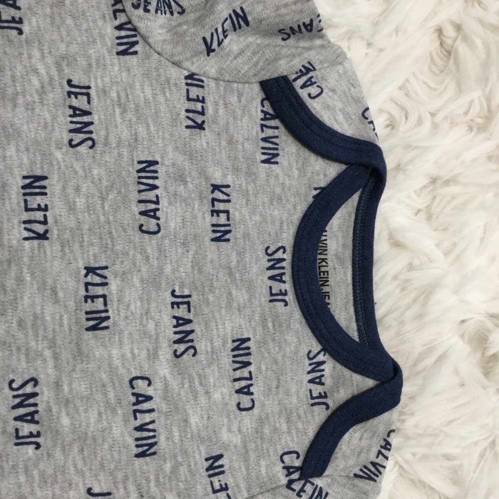Calvin Klein- Gray and Blue 3pc Bodysuit & Pants - Picture 11 of 16